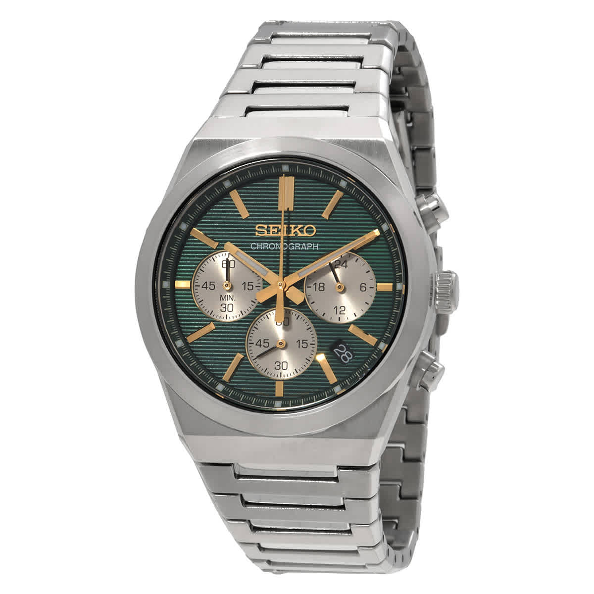 Seiko Sport Chronograph Quartz Green Dial Men's Watch SSB461P1 | eBay