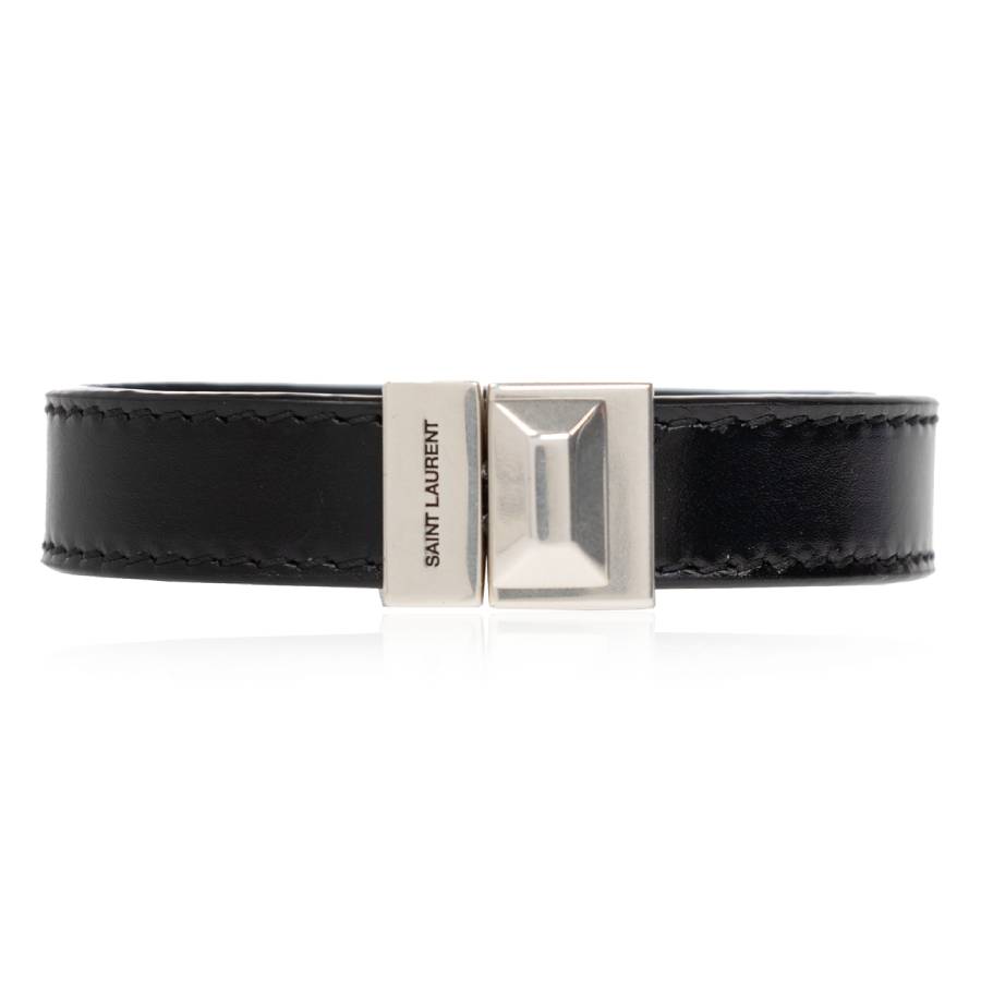 Saint Laurent Leather Bracelet Size Large 398$