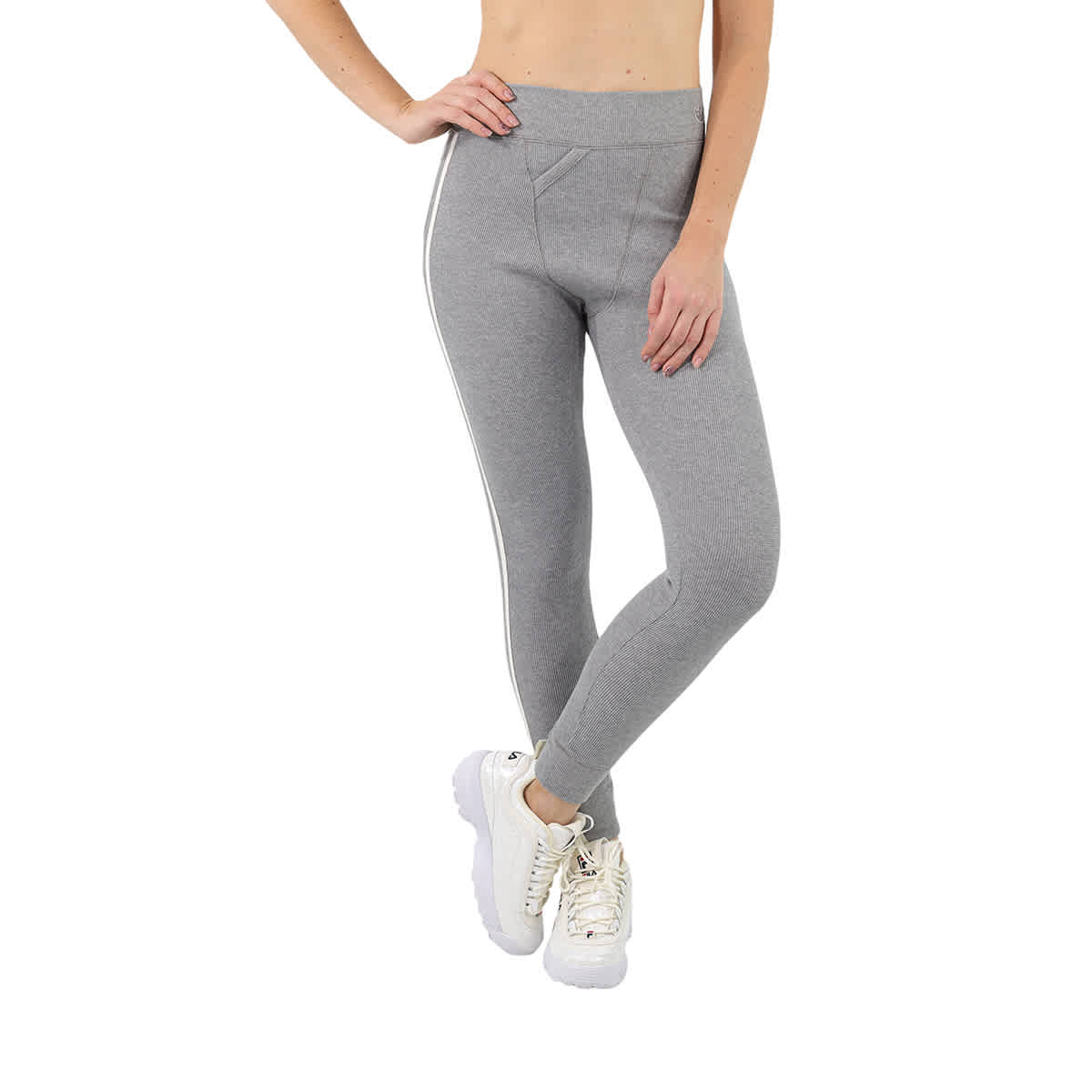 Adidas Original Ladies Core Heather High Waisted Waffle Leggings