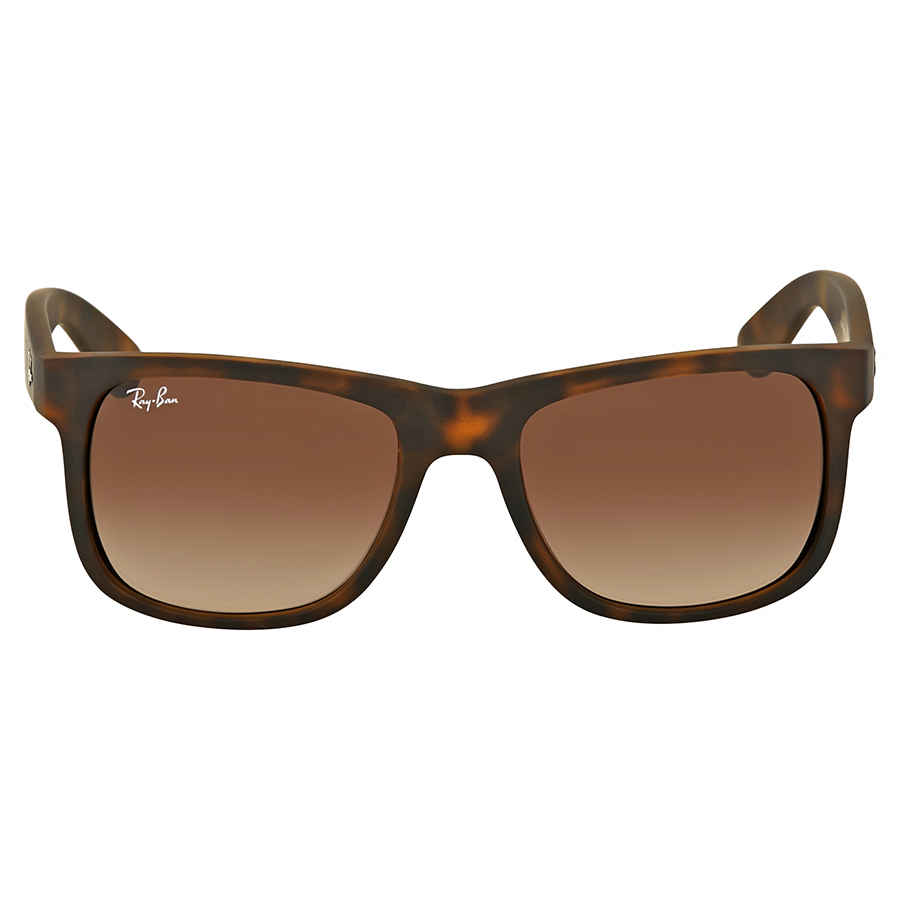 Ray Ban Justin Classic Brown Gradient Square Mens Sunglasses RB4165 710/13 51
