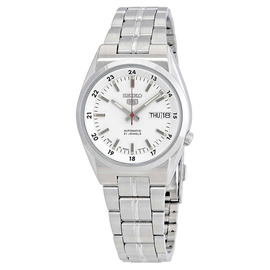 Seiko Series 5 Automatic Date-Day White Dial Mens Watch SNK559J1 142$