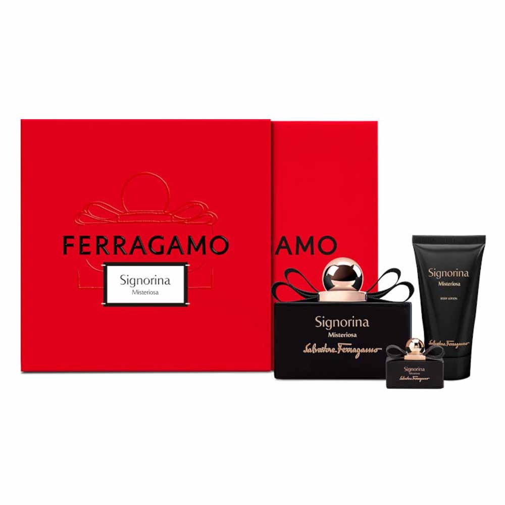 Salvatore Ferragamo Ladies Signorina Misteriosa 3pc Gift Set Fragrances 8052086379336 45$