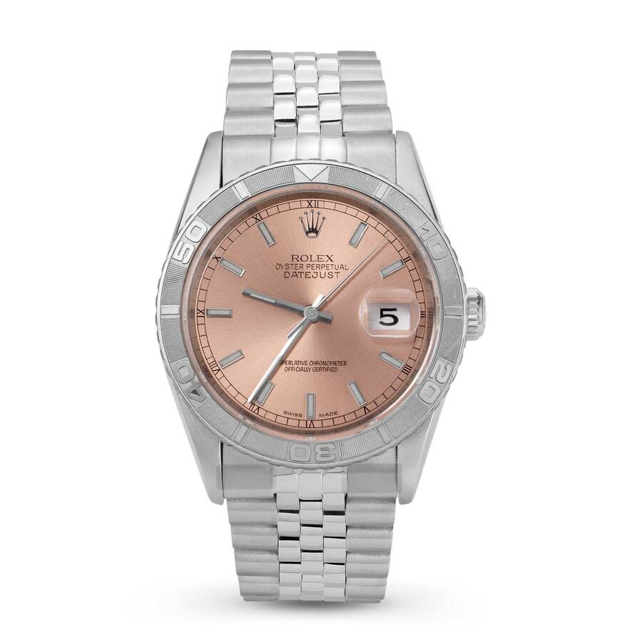 Preowned Rolex Datejust Automatic Chronometer Pink Dial Unisex Watch 16264 PSJ