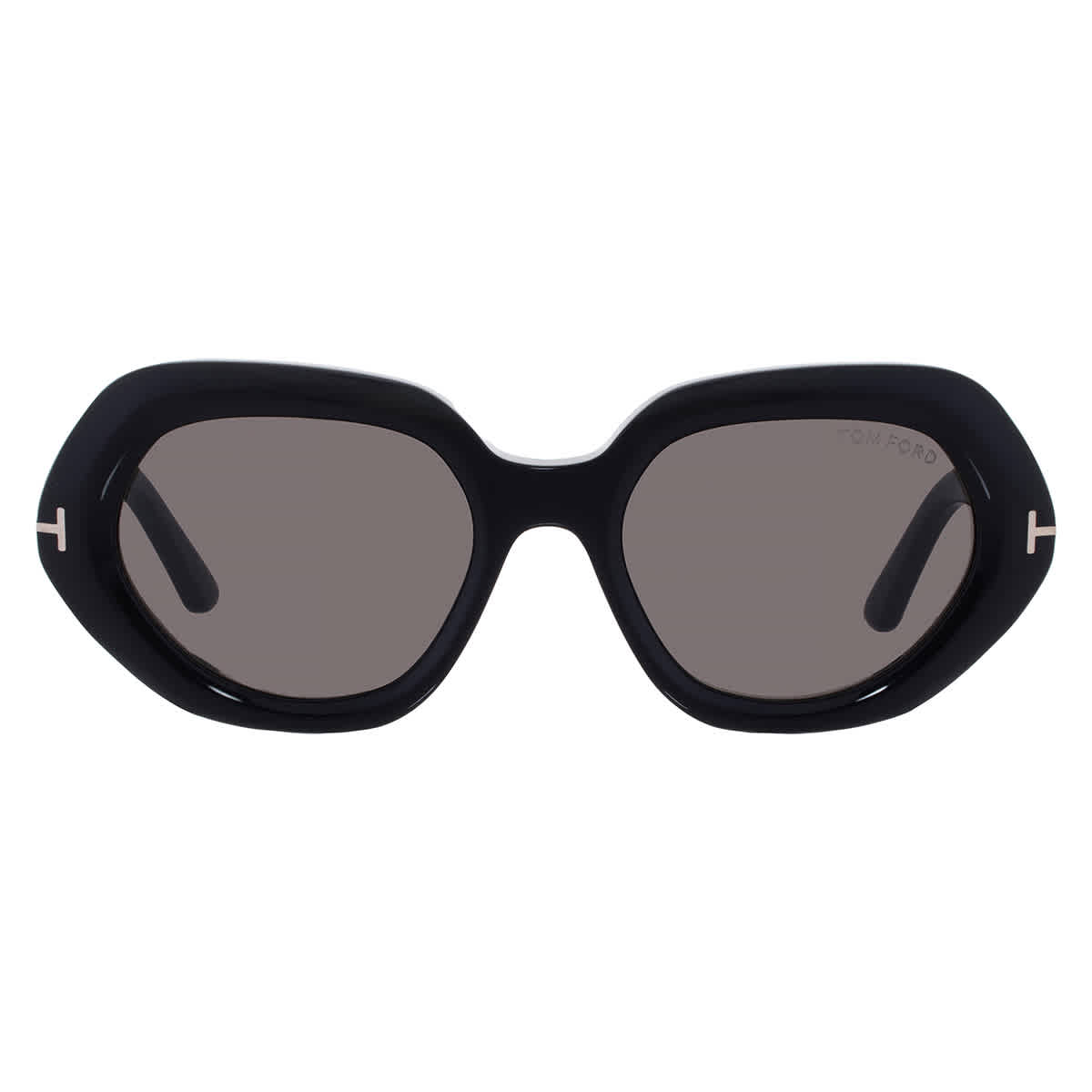 Tom Ford Smoke Geometric Ladies Sunglasses FT1317 01A 51