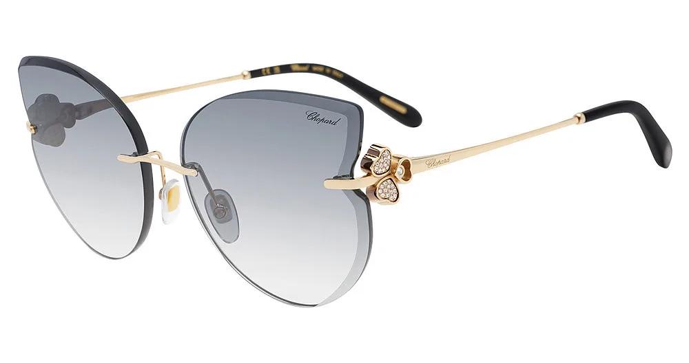 Chopard Smoke Gradient Butterfly Ladies Sunglasses SCHL90S 300F 61