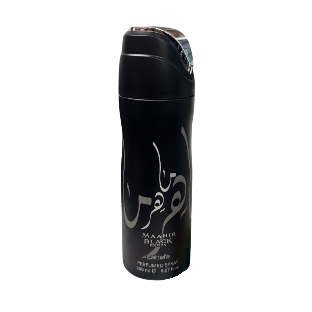 Lattafa Unisex Maahir Black Edition Body Spray 67 oz Fragrances 6290362341048 10$