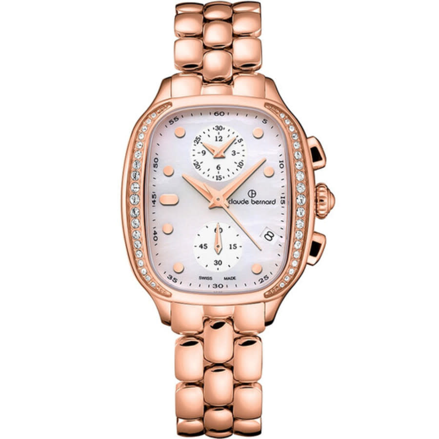 Claude Bernard Dress Code Chronograph Ladies Watch 10800 37RPM NAIR