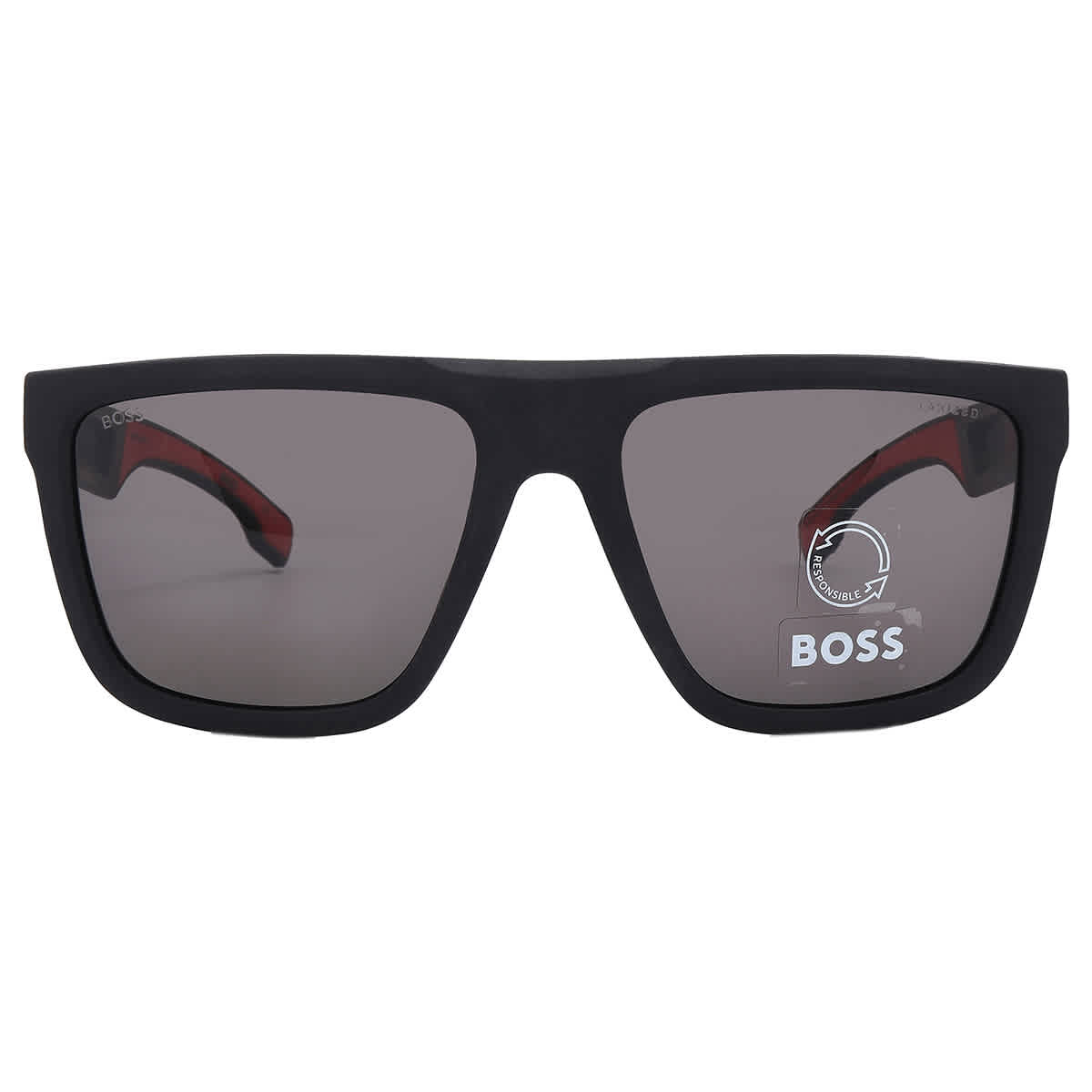 Hugo Boss Polarized Grey Browline Mens Sunglasses BOSS 1451/S 0003/M9 59