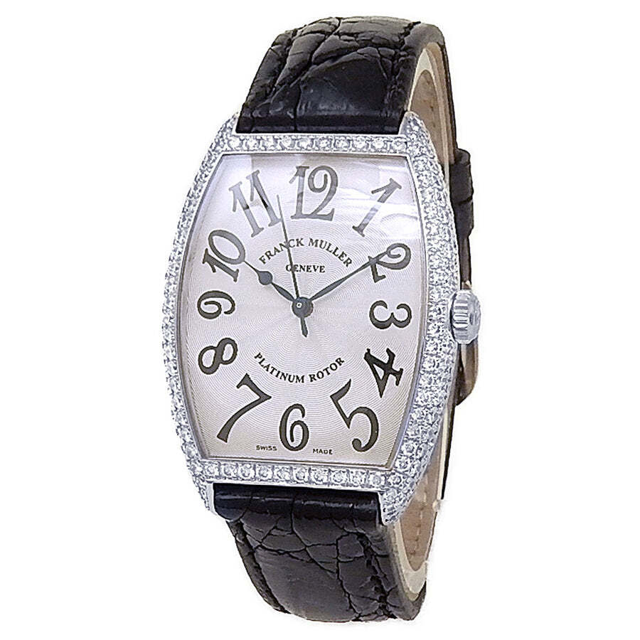 Pre-owned Franck Muller Cintree Curvex Automatic Diamond Silver Dial Ladies Watch 2852 SC D 8295$