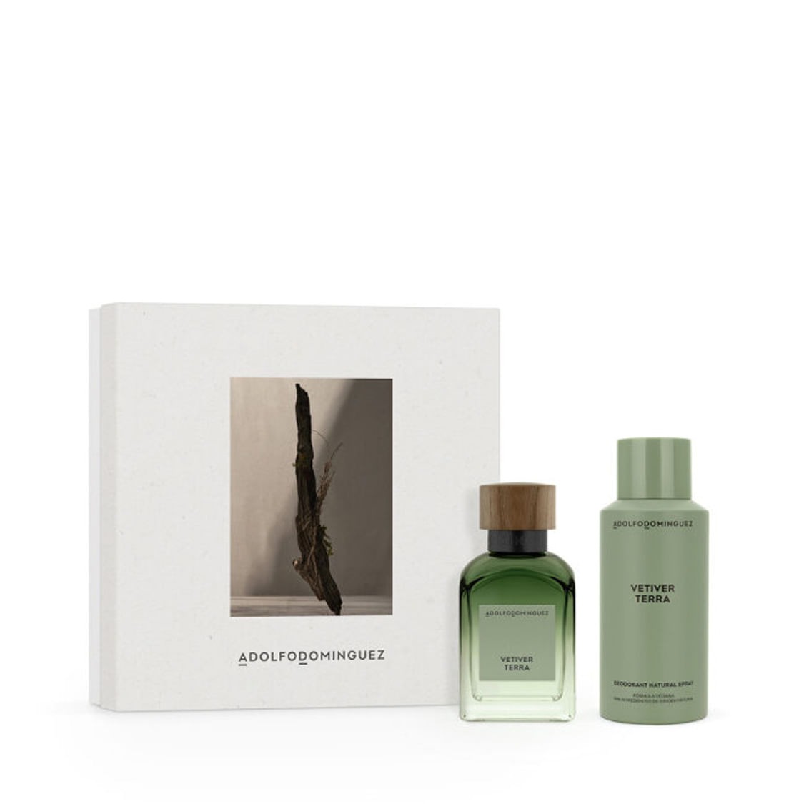 Adolfo Dominguez Mens Vetiver Terra Gift Set Fragrances 8410190634831 79$