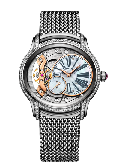 Audemars Piguet Millenary Hand Wound Diamond Ladies Watch 77247BCZZ1272BC01
