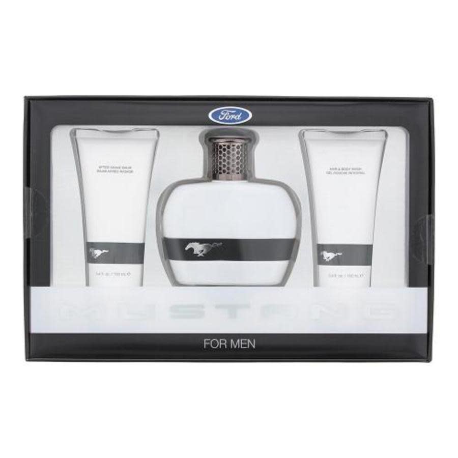 Mustang Mens White Gift Set Fragrances 849017005963