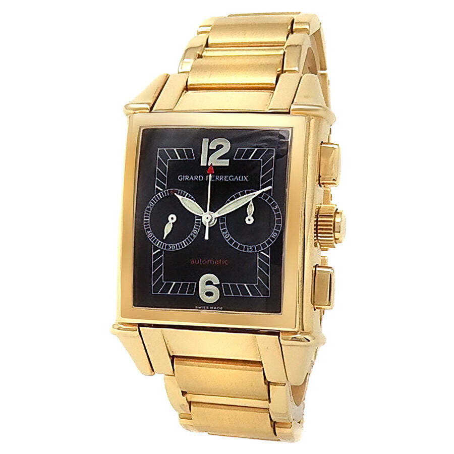Pre-owned Girard Perregaux Vintage 1945 Chronograph Automatic Black Dial Mens Watch 2599