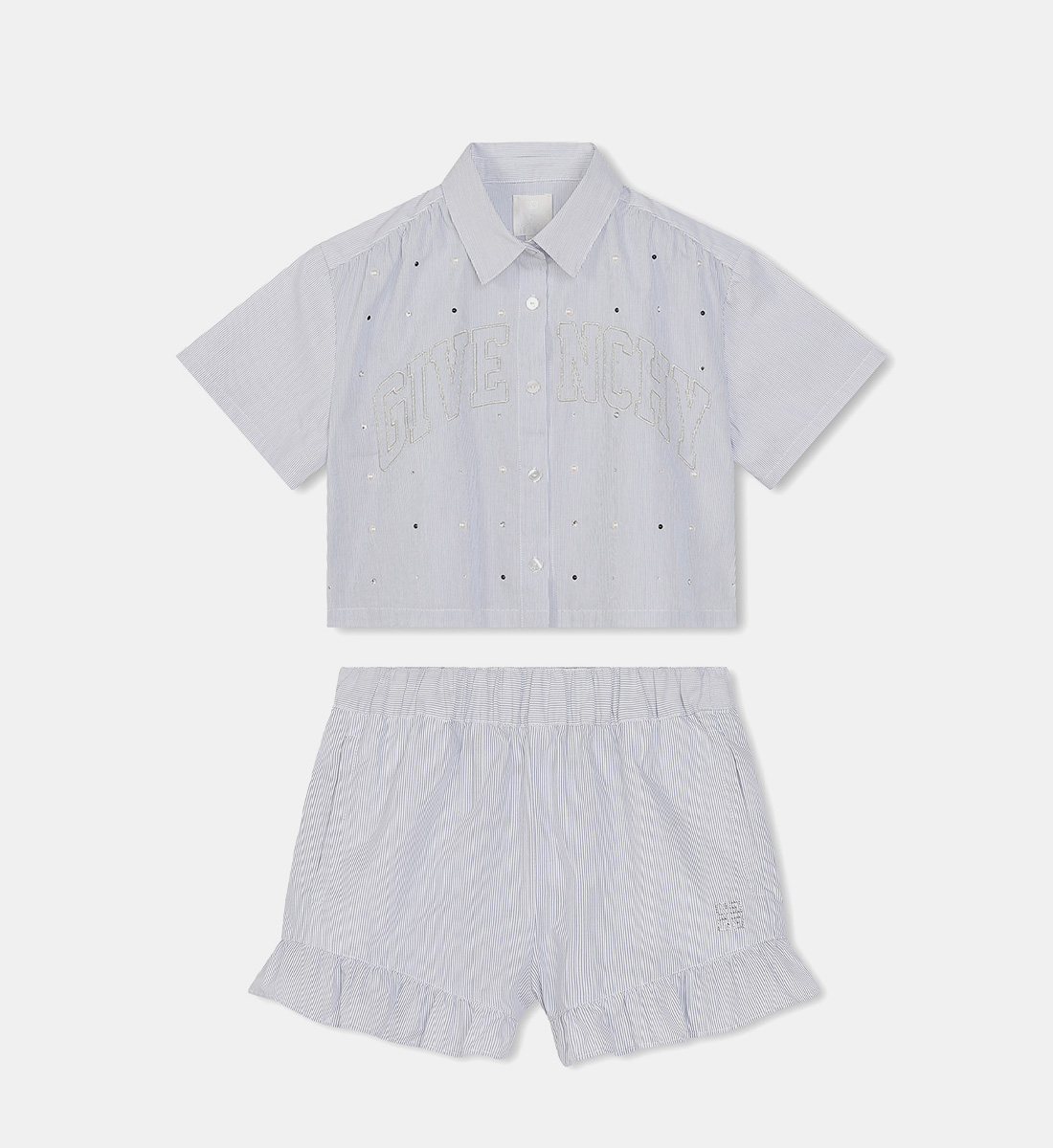 Givenchy Kids Cotton Shirt And Short Set, Size 12Y | eBay