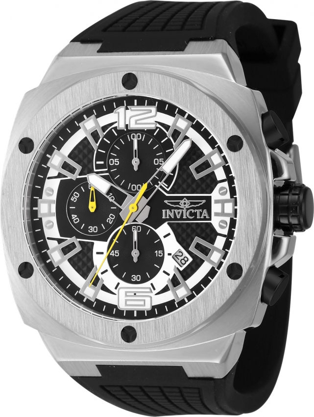Мужские часы Invicta Invicta Racing с хронографом и кварцевым черным циферблатом 48161