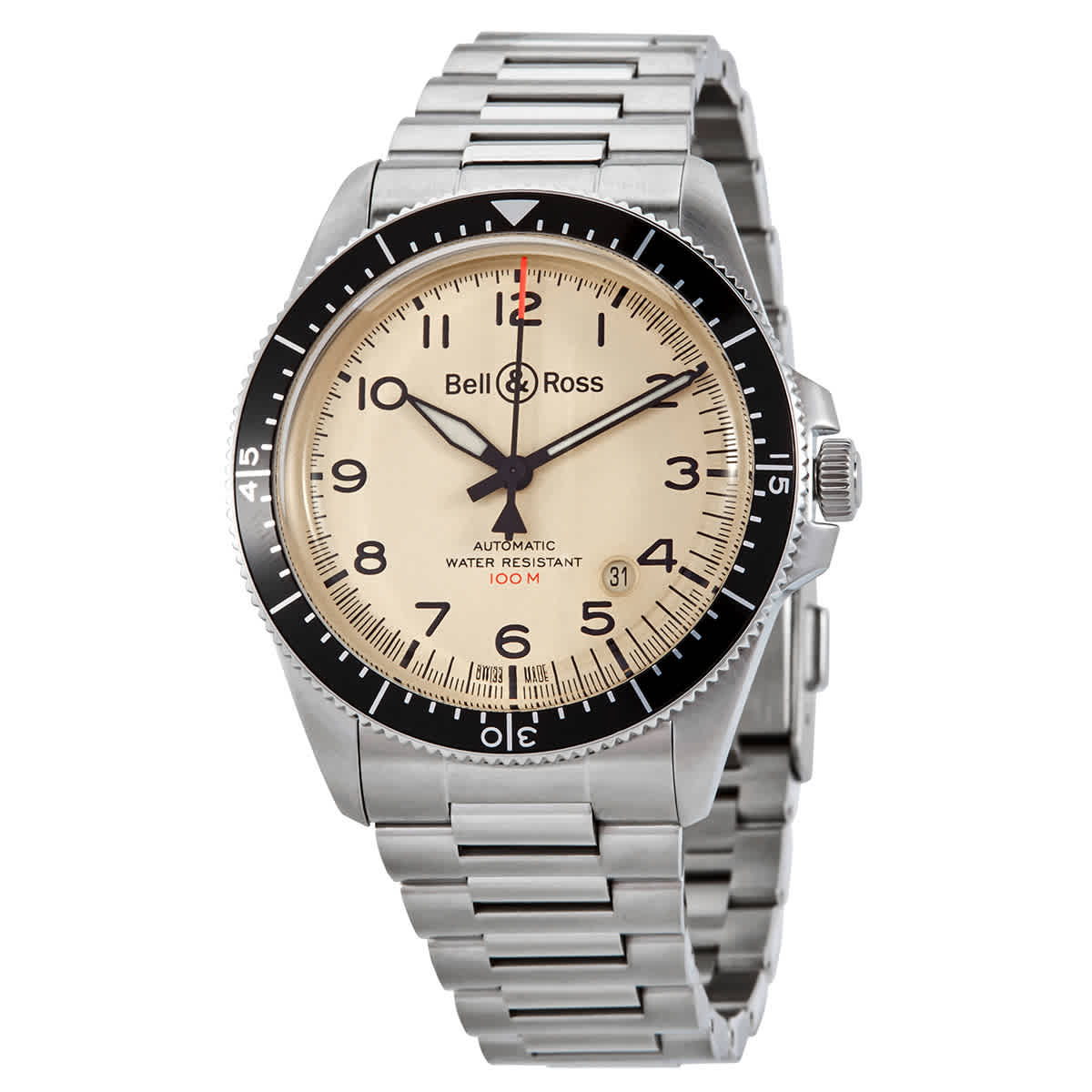 Bell and Ross Automatic Mens Watch BRV292-BEI-ST-STT