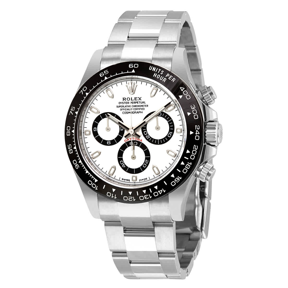 Rolex Cosmograph Daytona White Dial Stainless Steel Oyster Mens Watch 116500WSO