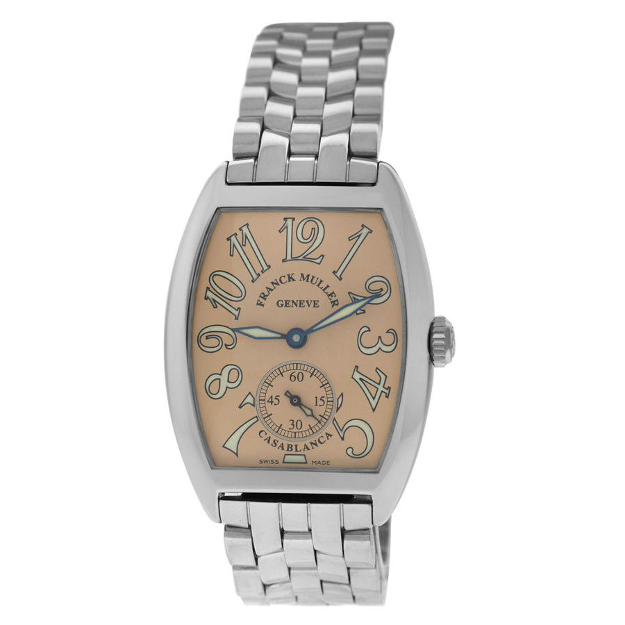 Pre-owned Franck Muller Casablanca Hand Wind Champagne Dial Unisex Watch 7500