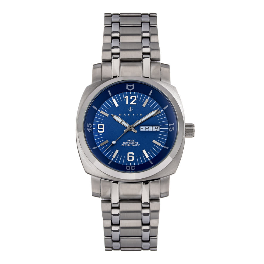 Nautis Stealth Quartz Blue Dial Mens Watch GL2087-C
