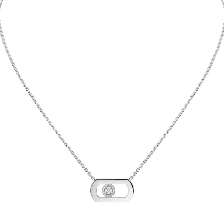 Messika So Move 18k White Gold Diamond Necklace 2798$