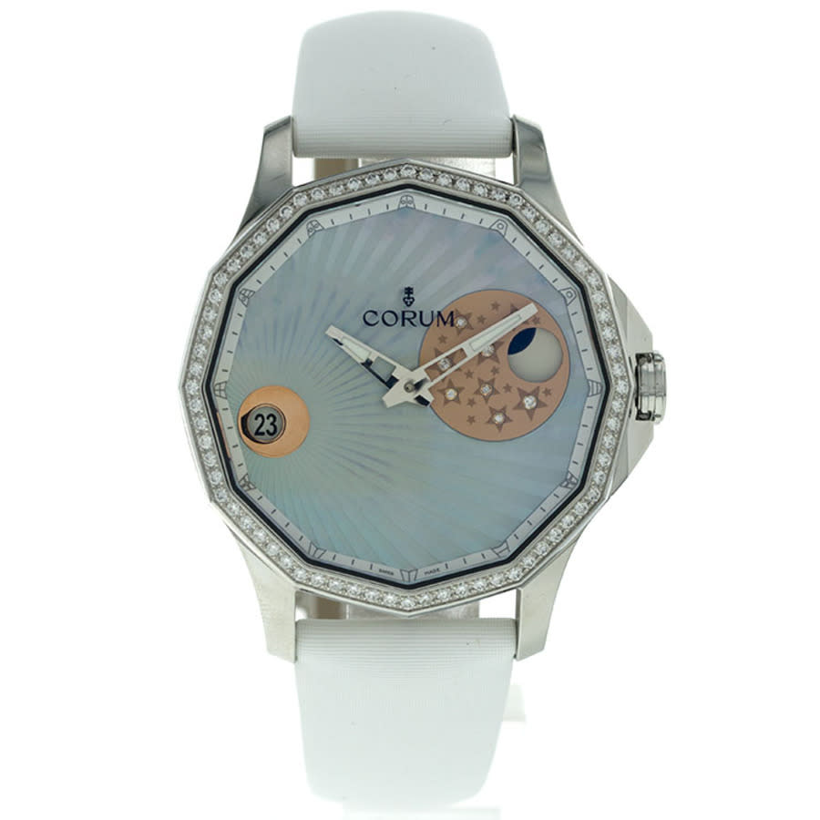 Corum AdmiralS Cup Legend Mystery Moon Automatic Diamond Blue Dial Ladies Watch A38403116 4225$