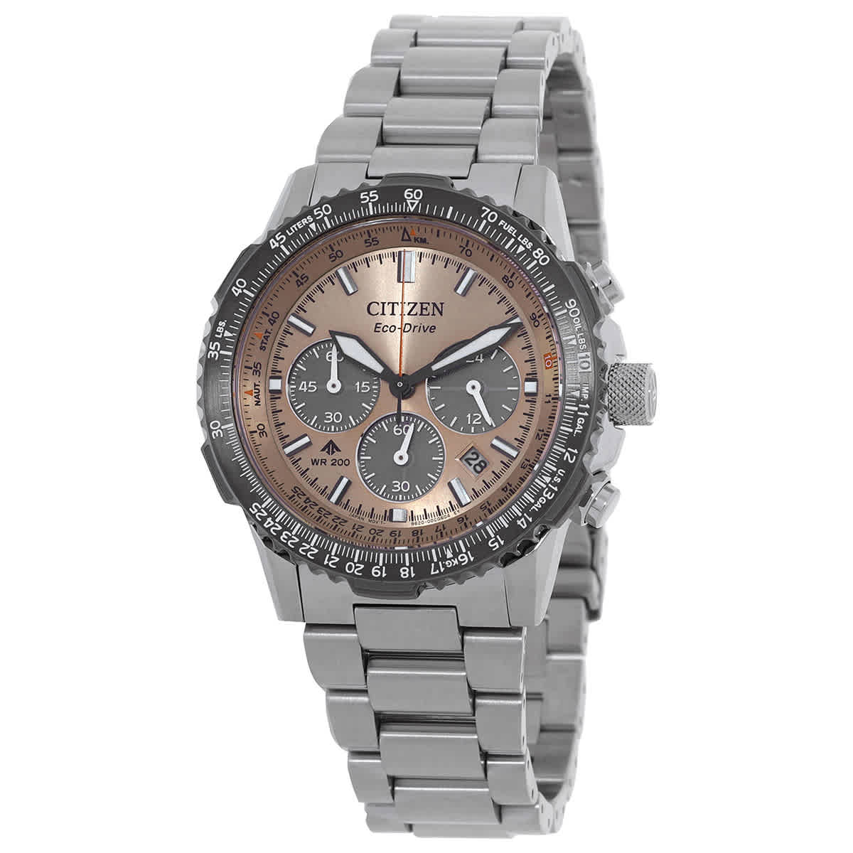 Citizen Promaster Navihawk Chronograph Salmon Dial Men's Watch