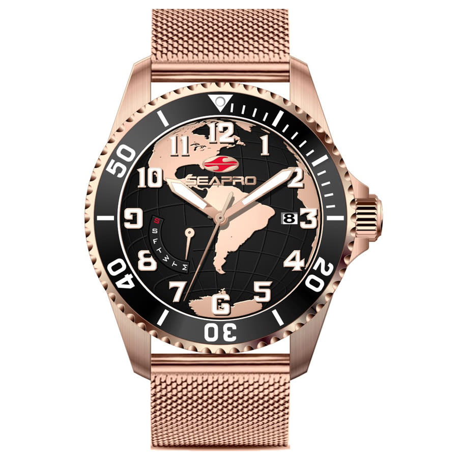 Seapro Voyager Black Dial Mens Watch SP4763 149$