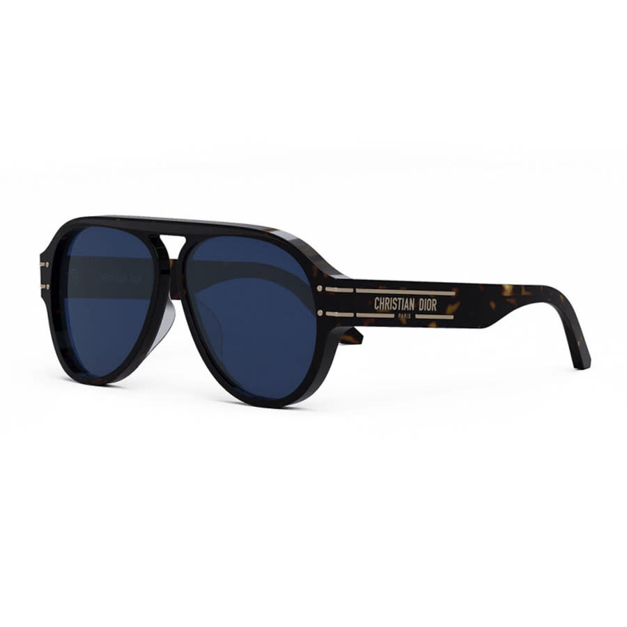 Dior DIORSIGNATUREA1U20B0 Aviator Full Rim Sunglasses — Black