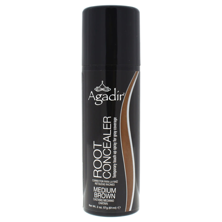 Root Concealer Temporary Touch Up Spray - Medium Brown by Agadir for Unisex - 2 oz Hair Color