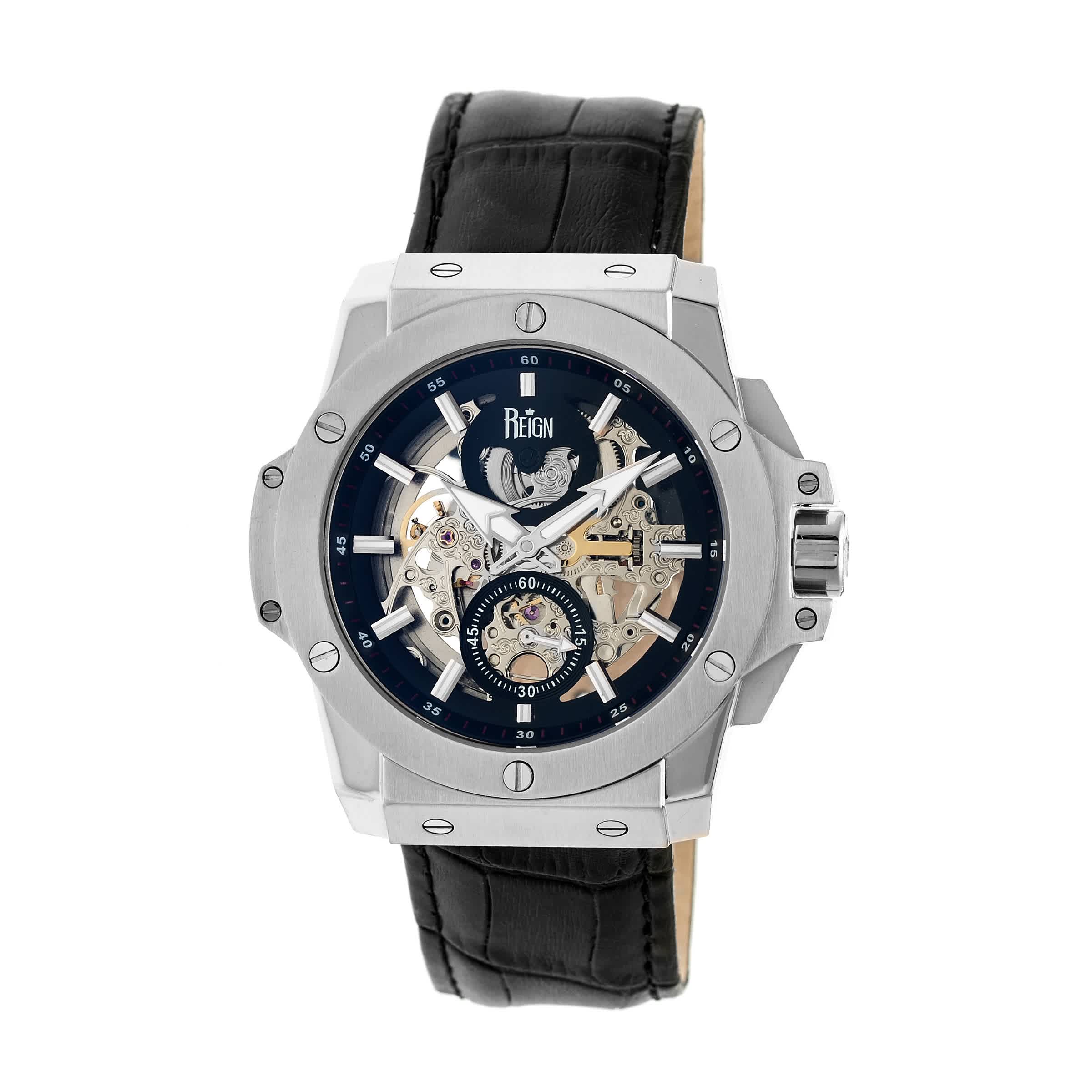 Reign Commodus Automatic Black Dial Mens Watch REIRN4002