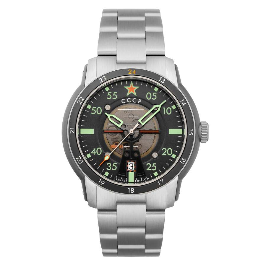 CCCP Mig-21 Automatic Grey Dial Mens Watch CP-7101-33 280$