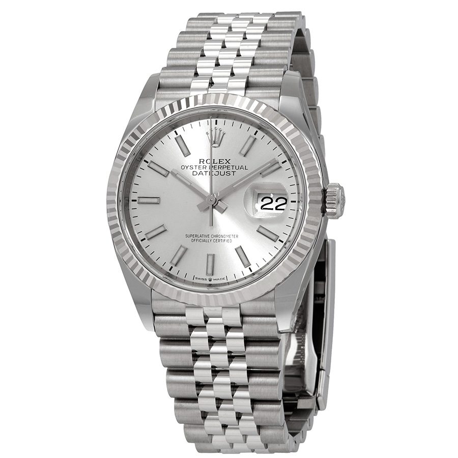 Preowned Rolex Datejust Automatic Silver Dial Ladies Watch 126234SSJ