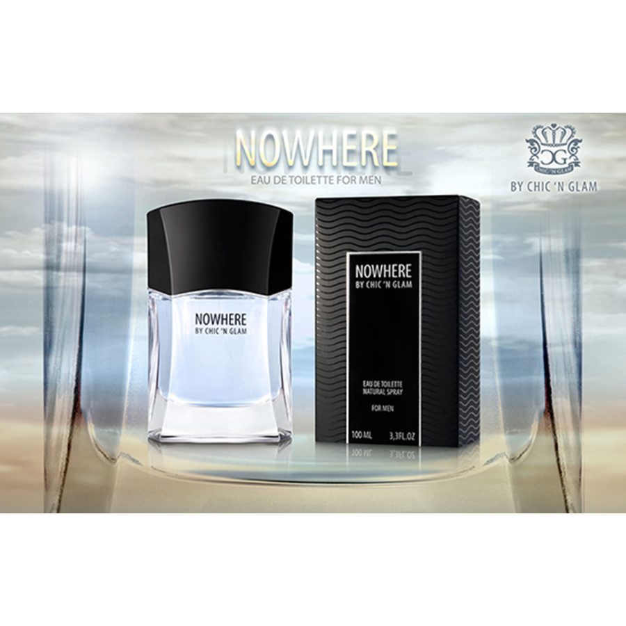 Chic 'n Glam Mens Nowhere EDT 3.4 oz Fragrances 5425017737070