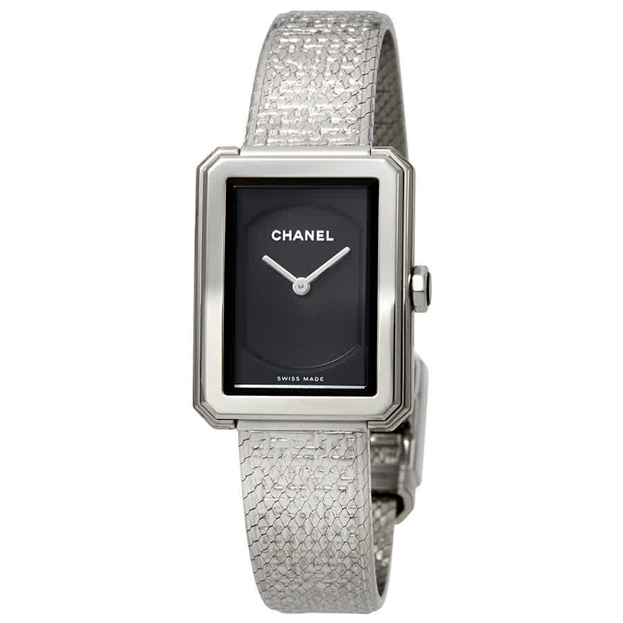Chanel BoyFriend Black Guilloche Dial Ladies Watch H4876