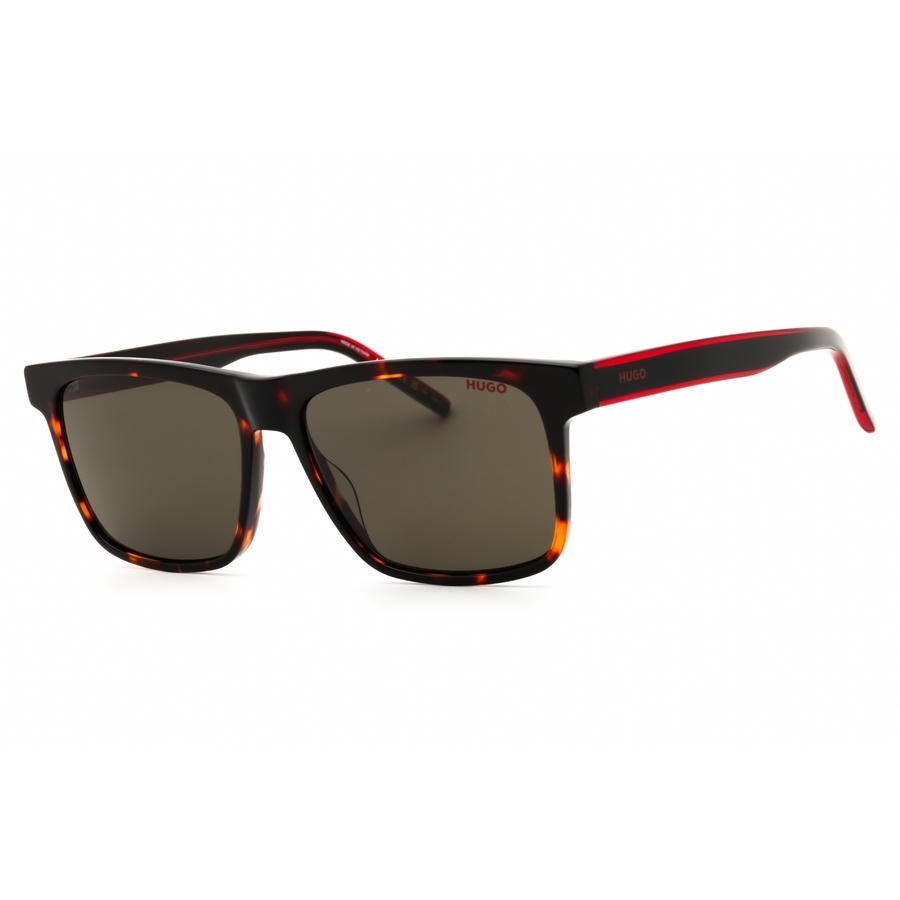 Hugo Boss Brown Rectangular Mens Sunglasses HG 1242/S 0O63/IR 56