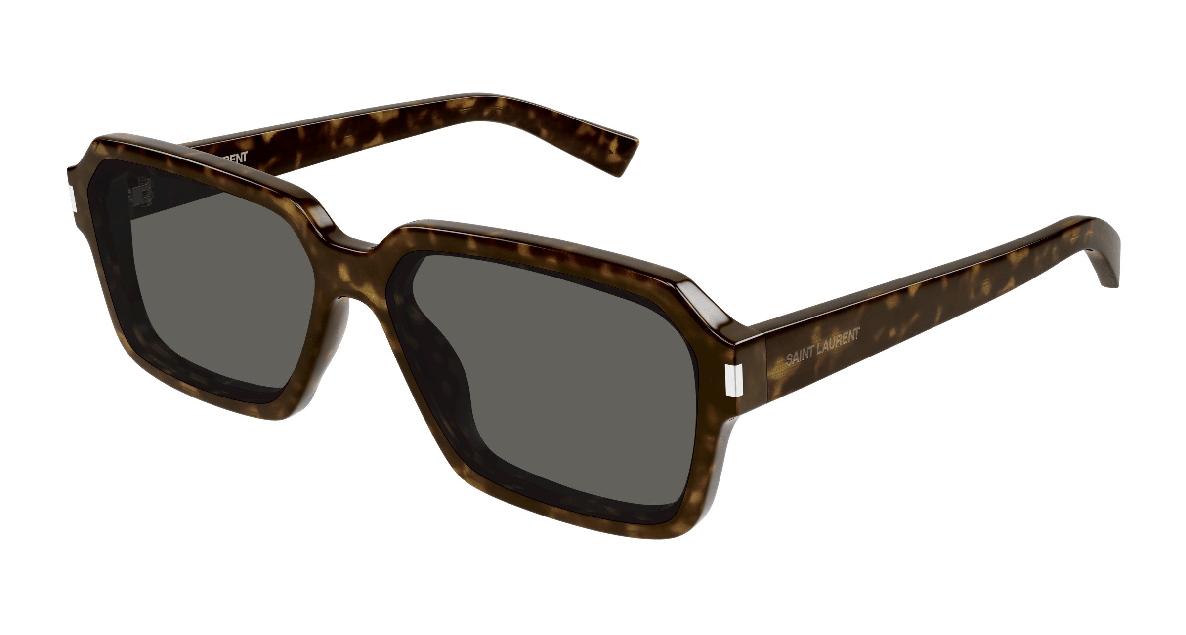 Saint Laurent Grey Rectangular Mens Sunglasses SL 611 002 59