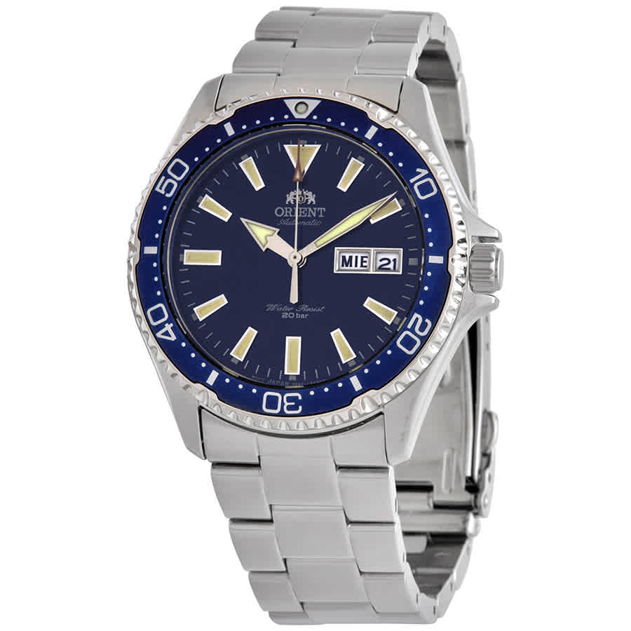 Orient Kamasu Automatic Blue Dial Men's Watch RAAA0002L19B eBay