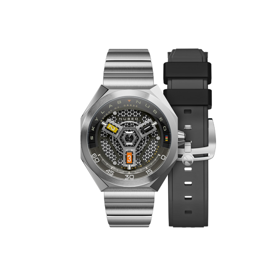 Nubeo Skylab Brown Dial Mens Watch NB-6083-55