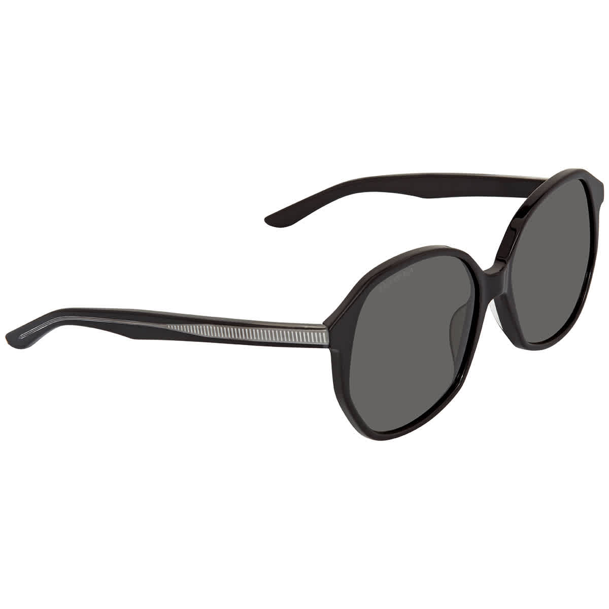 Balenciaga Grey Oval/ round Ladies Sunglasses BB0005S 001 58 BB0005S ...