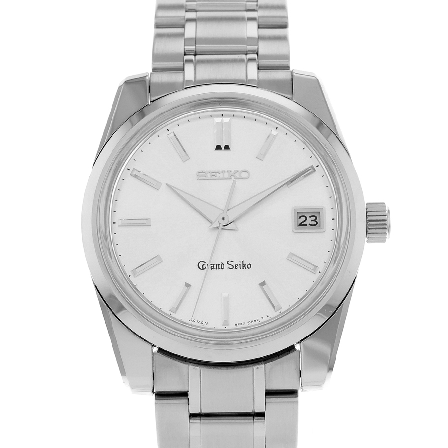 Pre-owned Grand Seiko Self-Dater Quartz Silver Dial Mens Watch SBGV009 3295$