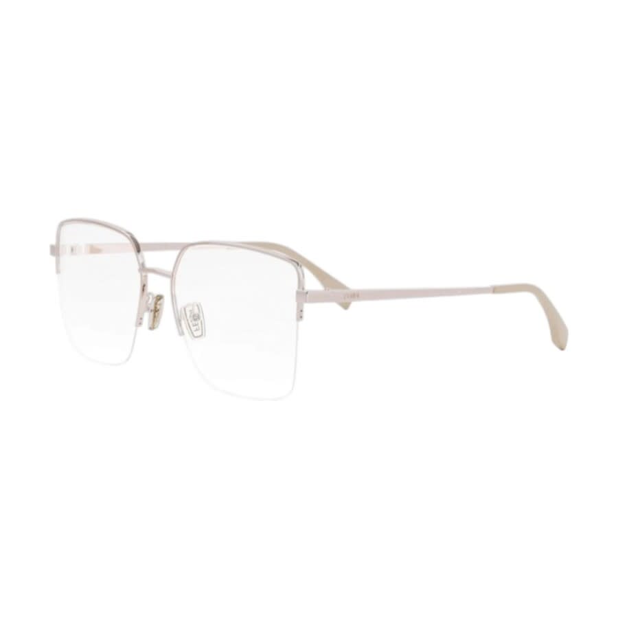 Fendi Ladies Black Square Eyeglass Frames FE50091U 028