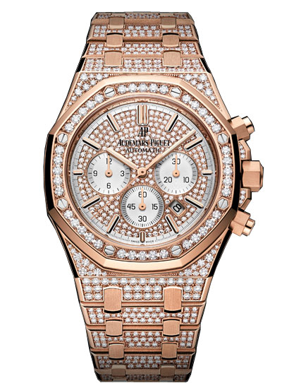 Audemars Piguet Royal Oak Offshore 18K Pink Gold Diamond Mens Watch 26322ORZZ1222OR01 281750$