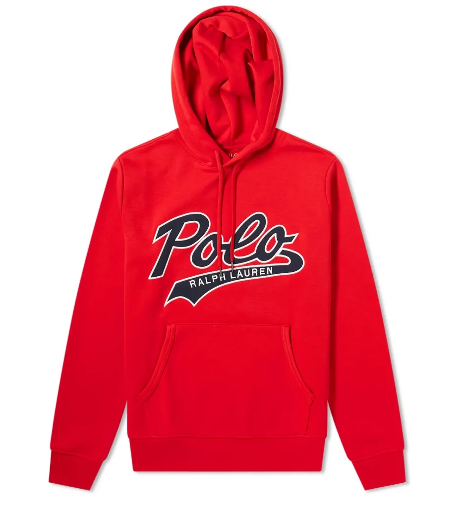 ralph lauren red polo hoodie