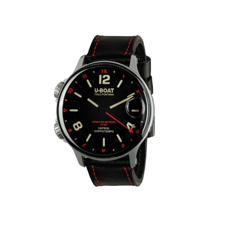 U-Boat Capsoil Quartz Black Dial Mens Watch 9674