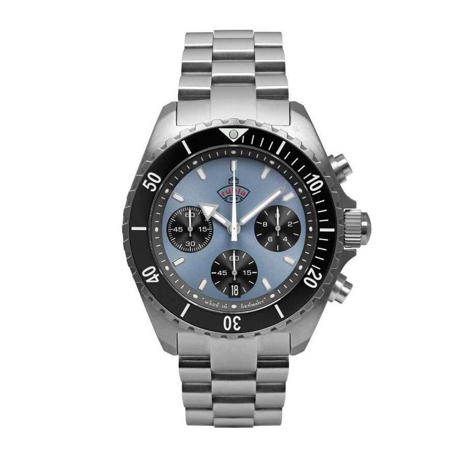 Ruhla Glasbach Cup Blue Dial Mens Watch 4970M5