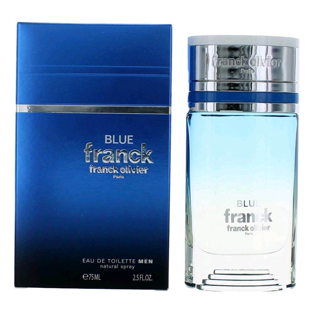 Franck Olivier Mens Franck Blue EDT 25 oz Fragrances 3516641746124 18$