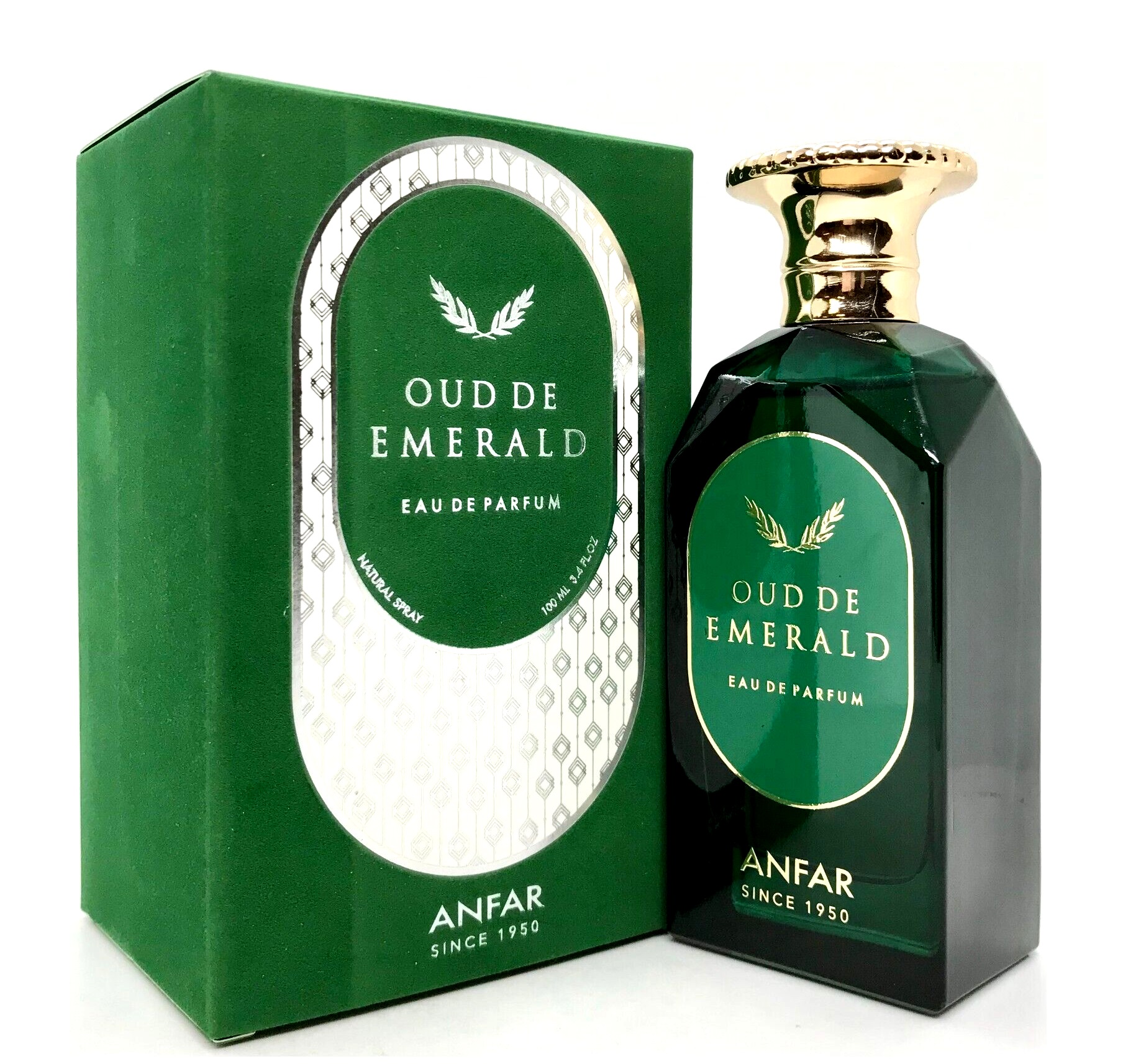 Anfar Unisex Oud De Emerald EDP Spray 3.4 oz Fragrances