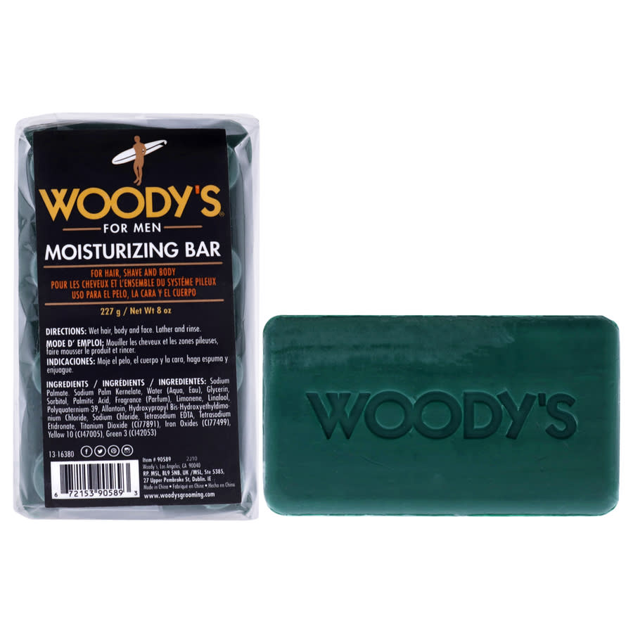 Woodys Moisturizing Body Bar Soap 8 oz Hair Care 672153905893