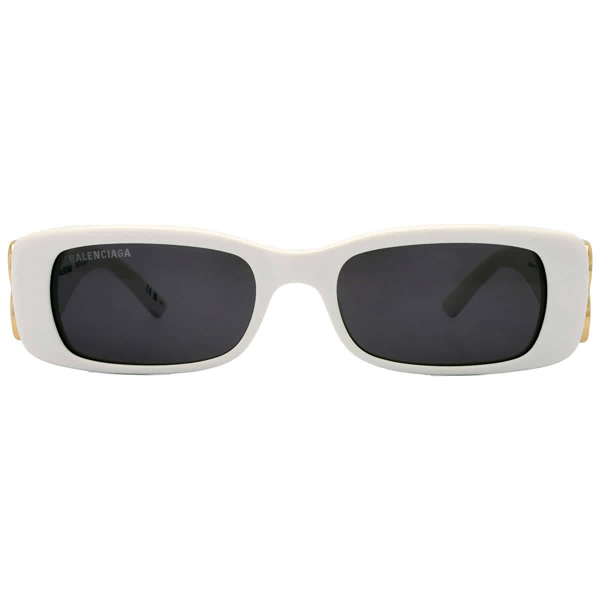 Balenciaga Woman Sunglass BB0096S -  Frame color: White, Lens color: Grey