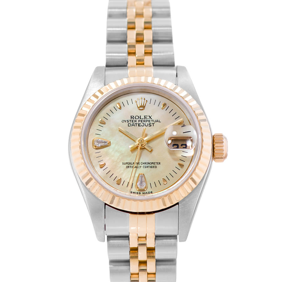 preowned rolex datejust 26 automatic chronometer ladies watch 79173 msj